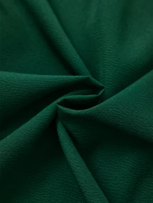 GlowEve CURVE 女款春夏條紋拼接荷葉邊下擺長袖襯衫，輕盈優雅，適合辦公/休閒穿著，秋季適用 - 墨綠色 - 查看 4