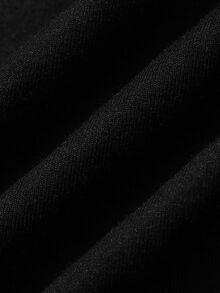 DAZY Solid Color Fitted Square Neck Short Dress, Elegant & Sexy, Vacation, Spring/Autumn, Maternity Dress - Black - View 8
