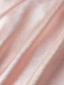 SHEIN MOD Plus Size Women's Pale Rose Satin Skirt, Bow Decor, Elastic Waist, Side Zipper, Suitable For Autumn Date Wear - Pink - View 4
