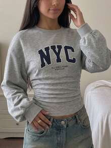 Tween Girls Sweatshirts - Light Grey - View 9