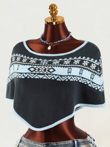 Mistrie Women's Colorblock Casual Daily Knit Top - Multicolor - View 6