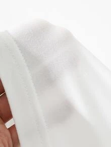 DAZY Solid Color Slim Fit Elastic Daily Versatile Korean Style Spring/Autumn Maternity T-Shirt - White - View 8