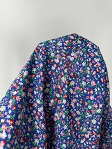 EMERY ROSE 女款碎花 3/4 袖單排扣休閒波西米亞度假洋裝 粉色花卉秋季 - 藏蓝色 - 查看 7