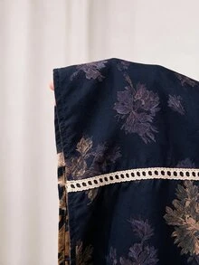 Al Najma 大尺碼女款花卉圖案休閒派對阿拉伯風洋裝 - 彩色 - 查看 8