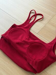 DAZY Women's Solid Color Casual Tank Top - Burgundy - View 10