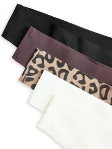 AltBold 5pcs Seamless Panties & Seamless Thongs - Multicolor - View 11