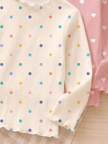 3PCS Young Girls T-Shirts - Multicolor - View 4