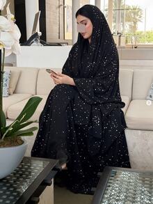 Yasmyna Women's All-Over Print Casual Party & Travel Arabian Dress - Black - View 5