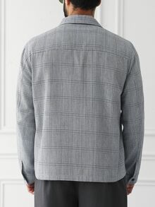 HUEFORM 26 Spring Summer Men's Plaid Zip‑Up Harrington Jacket, Retro British Business Casual Lightweight Wov - Multicolor - View 2