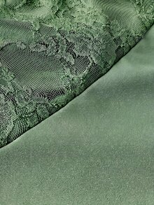 Viva Relle 情人節大尺碼露肩修身網紗長袖洋裝 秋季款 - 薄荷綠 - 查看 8