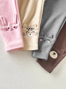 SHEIN 4件裝女嬰下身褲 - 彩色 - 查看 5
