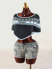 Mistrie Women's Colorblock Casual Daily Knit Top - Multicolor - View 3