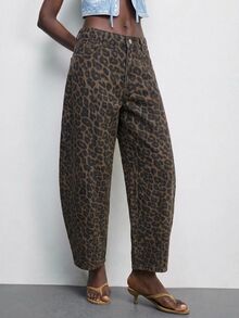 Maija 女款波點口袋鈕扣休閒復古 70 年代日常旅行牛仔褲 黑白配色褲子 音樂會穿搭鄉村早午餐米色夏季 - 彩色 - 查看 3