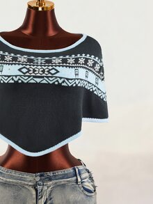 Mistrie Women's Colorblock Casual Daily Knit Top - Multicolor - View 7