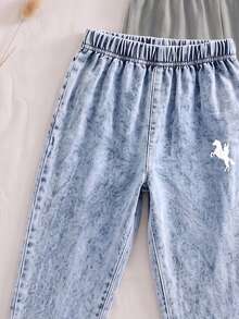 Young Boys 3 Packs Only Pants Horse Graphic Non-Denim Print Sweatpants Multipack Set - Multicolor - View 3