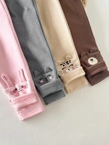 SHEIN 4件裝女嬰下身褲 - 彩色 - 查看 4