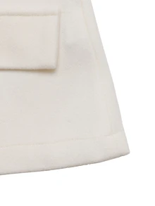 Balvessa Women's Autumn/Winter Solid Color Long Sleeve Elegant Napoleon Overcoat - Beige - View 5