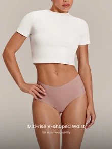 GLOWMODE 5-Pack Ultralight V-Waist Mid-Rise Seamless Briefs Underwear With Smooth, Comfy Fit Daily & Casual Essentials - Multicolor - View 3
