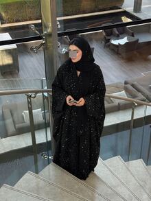 Yasmyna Women's All-Over Print Casual Party & Travel Arabian Dress - Black - View 3