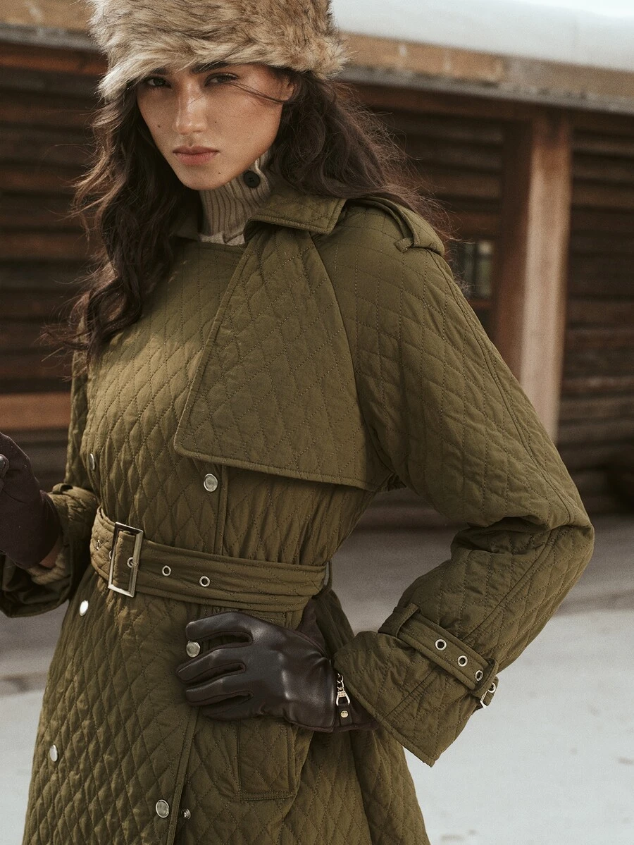 MOTF PREMIUM 2026 AUTUMN/WINTER NEW FASHION WOMEN'S PADDED COAT - Army Green - View 1
