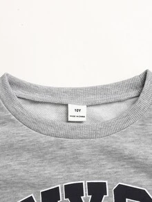 Tween Girls Sweatshirts - Light Grey - View 4