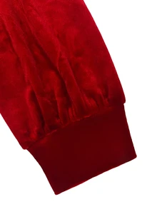 SHEIN LUNE CURVE 大尺碼時尚格紋露肩運動衫 - 紅色 - 查看 3