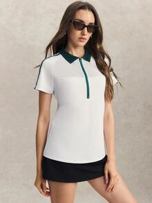 Activina Women's Sports Polos - White - View 7