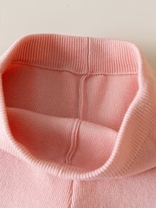 Genkimix Kids 女童針織開襟衫蝴蝶結刺繡上衣 彩虹白色寬腿長褲 公主娃娃兒童兩件套 母女裝 秋季 - 粉色 - 查看 8