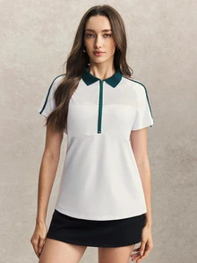 Activina Women's Sports Polos - White - View 1