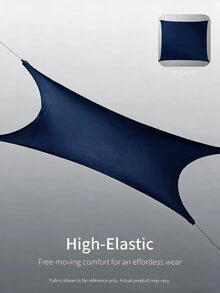 SHEIN EZwear 女款大腿長棕色法蘭絨泰迪大衣，領口設計，寬鬆版型，適合秋冬 - 藏蓝色 - 查看 8