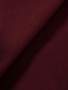 Attitoon 休閒極簡風酒紅色連帽長袖寬鬆厚款女款運動衫，適合秋冬穿著 - 酒紅色 - 查看 5