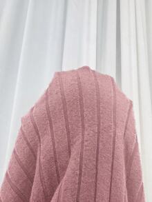 Solflare Plus Size Casual Versatile Solid Color Dress Fall - Dusty Pink - View 6