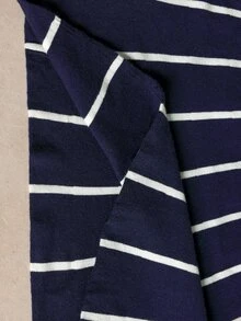 BizChic Women's Striped Casual Daily Knit Dress - Navy Blue - View 7