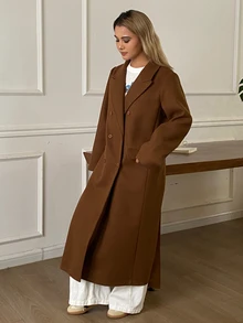 DAZY Women Overcoats - Coffee Brown - View 9