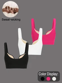 SHEIN Velisys Women's Minimalist Versatile Sports Tank Top For Daily Wear - Multicolor - View 5