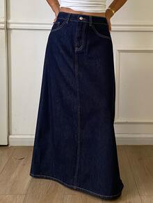DAZY Women Denim Skirts - Blue - View 1