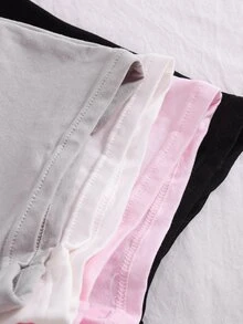 SHEIN 8 piezas de camisetas interiores para niñas preadolescentes - Multicolor - Ver 5