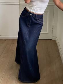DAZY Women Denim Skirts - Blue - View 2