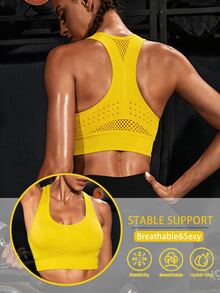 SHEIN Velisys 無縫女款運動內衣 - 彩色 - 查看 5