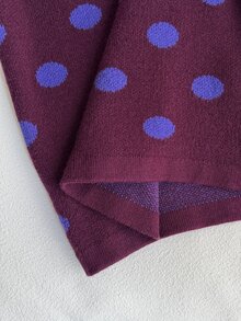 Tween Girl Polka Dot Long Sleeve Single-Breasted Casual Knit Cardigan - Multicolor - View 6
