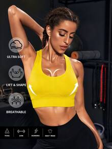 SHEIN Velisys 無縫女款運動內衣 - 彩色 - 查看 3