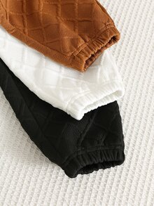SHEIN 6pcs/Set Young Boy Kids Casual Cute Letter Pattern Crew Neck Sweatshirt And Fit Autumn Pants - Multicolor - View 6