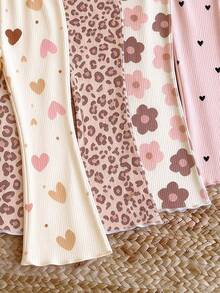 2PCS Young Girls Pants - Multicolor - View 6