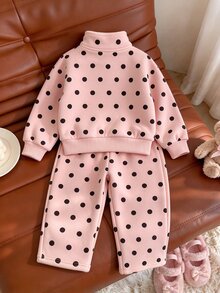 (Baby Girls Hoodie & Sweatshirt Co-Ords) - Beige - View 2
