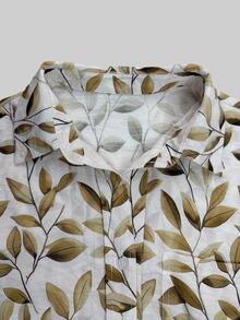 Breezaya Women's All-Over Print Casual Versatile Daily Wear Shirt - Apricot - View 7