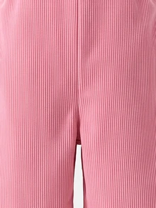 SHEIN Playful Pals Girls' Corduroy Overalls, New All-Season Style, Fashionable Sweet Design, Rose Red, 3D Large Bow Detail, Straight Leg Fit, Soft And Comfortable Fabric, Suitable For School, Commuting, Daily Outings, New All-Season Girls' Overalls - Hot Pink - View 7
