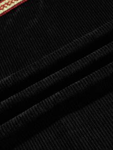 Easelle Women's Colorblock Casual Versatile Daily Long Sleeve Jacket - Black - View 6