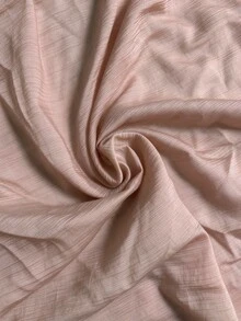 Omancia Vintage Casual V-Neck Double Layer Ruffle Tie Sleeve Pink Blouse - Pink - View 3