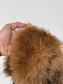 Maweii Plus Size Sleeveless Fur Trim Sexy Camisole Tank Top - Brown - View 8
