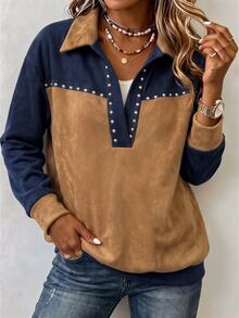 Holdful Holdful Winter Casual Autumn Women's Blouses For Middle-Aged And Elderly People - Coffee Brown - View 4